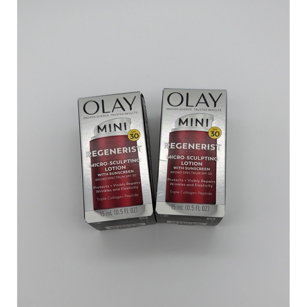 2 Olay Regenerist Micro-Sculpting Cream Face Moisturizer - 0.5oz